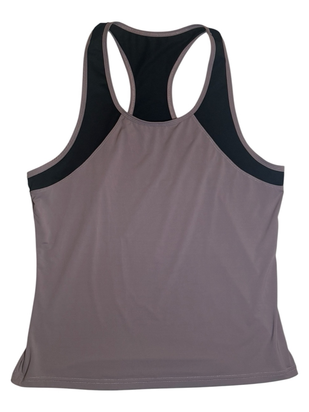 ZYIA Racerback Tank Top - Taupe & Black